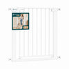 Barriere de securite a pression sans percage Largeur 75-82cm Metal blanc - vuunut.com