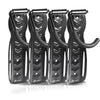 Lot de 4 supports de velo mural rangement suspendu noir - vuunut.com
