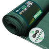 Brise vue occultant en HDPE 90g/m² 1.5x10m avec attaches de fixation vert - vuunut.com
