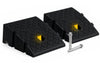 Lot de 2 Rampes de Trottoir en Polypropylene 25x27x11 cm Noir - vuunut.com