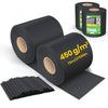 Brise vue occultant PVC 450g/m2 19cm x 140m Noir - vuunut.com