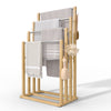 Porte serviettes sur pied en bambou 4 niveaux - vuunut.com