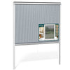 Store moustiquaire pour fenetre enroulable et recoupable en pvc L150 x H160 cm Blanc - vuunut.com