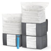 Lot de 7 sac de rangement sous vide Non Tisse XXL gris - vuunut.com