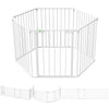 Barriere de securite cheminee pliable 3.75M 6 panneaux blanc - vuunut.com