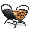 Range Buche Support a bois 40.5x32x33cm en Metal noir - vuunut.com