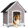 Niche pour Chien Extérieure en Bois 72x65x83cm gris - vuunut.com