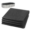 Bache a bulle piscine 120 microns rectangulaire decoupable 300x200cm noir - vuunut.com