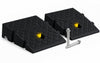 Lot de 2 Rampes de Trottoir en Polypropylene 25x27x7 cm Noir - vuunut.com