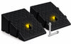 Lot de 2 Rampes de Trottoir en Polypropylene 25x27x13 cm Noir - vuunut.com