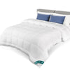 Couette temperee doux avec rembourrage polyester 300gsm 200x200cm blanc - vuunut.com