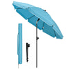 Parasol de jardin 2m avec ancrage sol et sac de transport Turquoise - vuunut.com