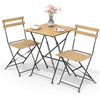 Ensemble bistro extérieur 1 table 2 chaises bois - vuunut.com
