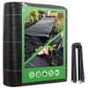 Toile de paillage contre les mauvaises herbes 10Mx1M avec 30 piquets Anti-UV 100g/m2 - vuunut.com
