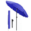 Parasol de jardin 2m avec ancrage sol et sac de transport Bleu - vuunut.com