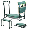 Agenouilloir tabouret de jardin 2 en 1 avec pochette de rangement EVA vert - vuunut.com