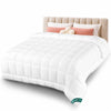 Couette temperee doux avec rembourrage polyester 300gsm 260x240cm blanc - vuunut.com