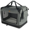 Sac transport pliable chien chat caisse cage portable 82x60x60cm gris - vuunut.com