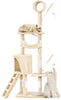 Arbre a chat 155cm multi niveaux Griffoir et niche Beige - vuunut.com