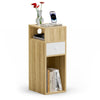 Table de chevet d’appoint avec tiroir et compartiment 25x30x66cm naturel - vuunut.com