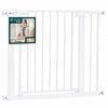 Barriere de securite a pression sans percage Largeur 88-96cm Metal blanc - vuunut.com