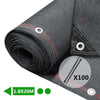Brise vue occultant en HDPE 230g/m² 1.8x20m avec attaches de fixation anthracite - vuunut.com