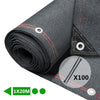 Brise vue occultant en HDPE 230g/m² 1x20m avec attaches de fixation anthracite - vuunut.com