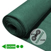 Brise vue occultant en HDPE 150g/m² 1x20m avec attaches de fixation vert - vuunut.com