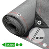 Brise vue occultant en HDPE 230g/m² 1x20m avec attaches de fixation gris - vuunut.com