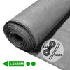 Brise vue occultant en HDPE 150g/m² 1.5x20m avec attaches de fixation gris - vuunut.com