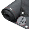 Brise vue occultant en HDPE 230g/m² 1x10m avec attaches de fixation anthracite - vuunut.com