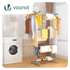Sechoir a linge etendoir renforce 4 niveaux 125x62x173cm gris - vuunut.com
