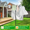 Etendoir a Linge Exterieur Rotatif avec housse de protection et Surface etendage 45m Noir - vuunut.com