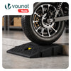 Lot de 2 Rampes de Trottoir en Polypropylene 25x27x7 cm Noir - vuunut.com