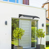 Auvent de porte marquise 120x80 cm en Polycarbonate anti UV Anthracite - vuunut.com