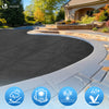 Bache a bulle piscine 120 microns ronde decoupable Ø457cm noir - vuunut.com
