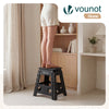 Tabouret pliant antiderapant 39x32x40 cm plastique noir - vuunut.com