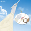 Voile d'ombrage Triangle en Polyester Imperméable avec Kit de Montage 3x3x3m Beige - vuunut.com
