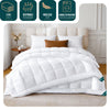 Couette 4 saisons doux 3 en 1 avec rembourrage polyester 500gsm 220x240cm blanc - vuunut.com