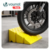 Lot de 2 Rampes de Trottoir en Polypropylene 25x27x13 cm Jaune - vuunut.com
