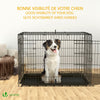 Cage pour chien pliable avec 2 portes verrouillable plateau amovible 107x70x78cm - vuunut.com