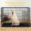 Cage pour chien pliable avec 2 portes verrouillable plateau amovible 122x75x81cm - vuunut.com