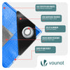 Bâche de Protection en Polyéthylène resistant et impermeable 180g/m² bleu 6x8m - vuunut.com