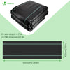 Toile de paillage contre les mauvaises herbes 10Mx1M Anti-UV 100g/m2 - vuunut.com