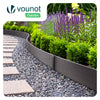 Bordure de jardin PE haute flexible 10M avec piquets gris - vuunut.com