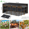 Housse salon de jardin bache de protection 420D 213x132x73cm noire - vuunut.com