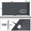 Brise vue occultant en HDPE 230g/m² 1.8x10m avec attaches de fixation anthracite - vuunut.com