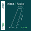 Lot de 100 piquets de fixation pour jardin U 150x30mm en acier galvanise - vuunut.com