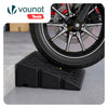Lot de 2 Rampes de Trottoir en Polypropylene 25x27x11 cm Noir - vuunut.com