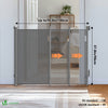 Barriere de securite retractable HAUTE 180x96cm gris - vuunut.com